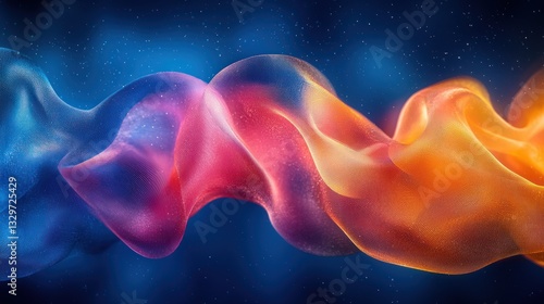 Abstract flowing fabric design
