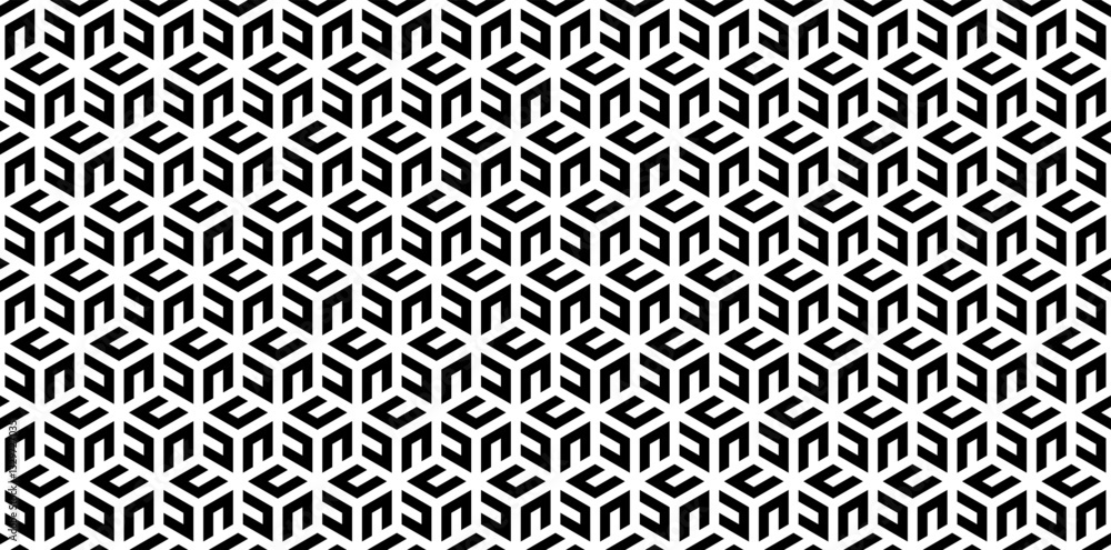 Seamless geometric pattern. Black and white abstract background. Seamless geometric pattern. Black and white abstract background.