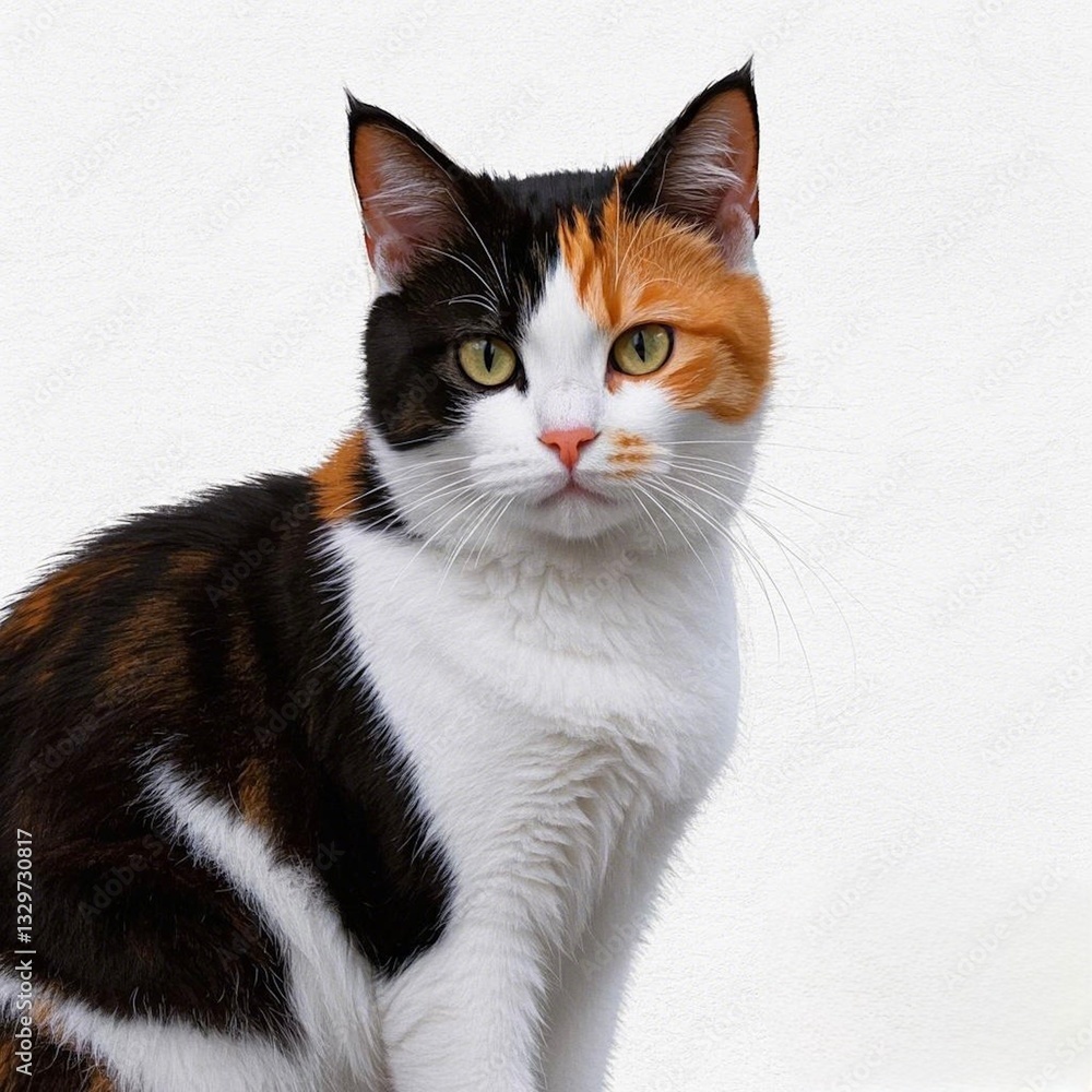 Obraz premium black and white cat