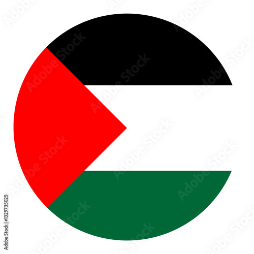 Palestine flag vector art illustration 