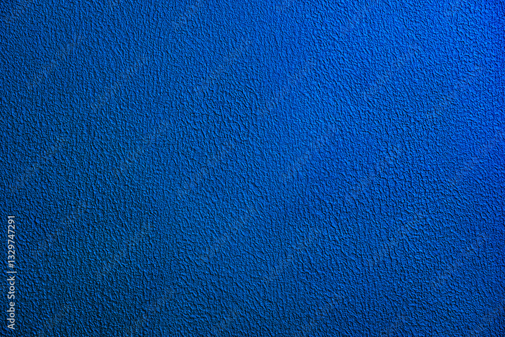 Fototapeta premium Blue textured paint or plaster background and texture