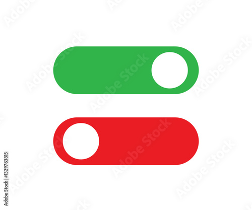 On and off button vector icon 