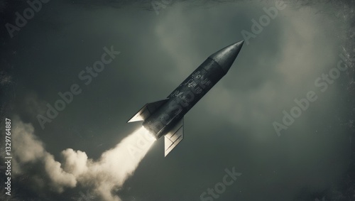 The threat of nuclear war is serious. A rocket has been launched into space. As an idea, nuclear bombs intercept packets. From orbit, nuclear missiles are deployed. Attack by rocket. Earth.