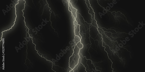 Mountainous Cumulus Clouds Boiling in the Summer Sky. White cloudiness, mist or smog overlay backgrounds. Wide sky and clouds dark tone. Dark cloud at evening sky with thunder bolt.