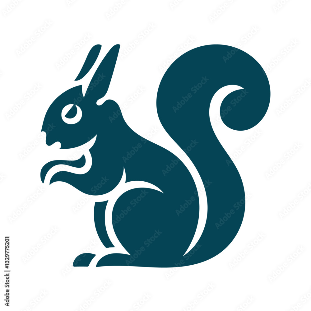Obraz premium A squirrel logo vector art