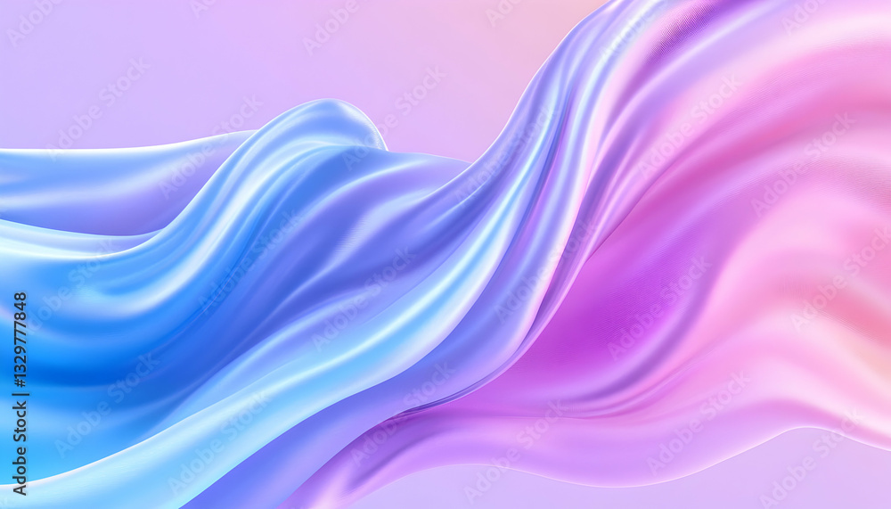 Fototapeta premium Fluid pastel fabric