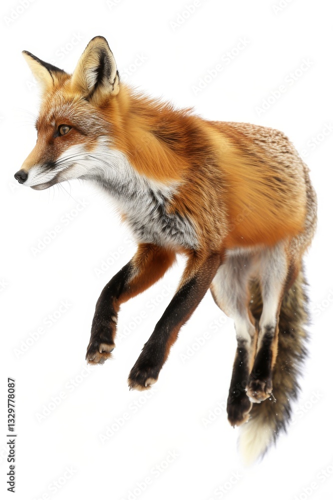 Fototapeta premium Lively Fox Chasing Its Tail