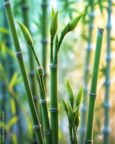 The young buds that sprout from the subterranean stems of bamboo.