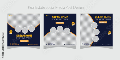 real estate social media post design, Corporate Home sale template design