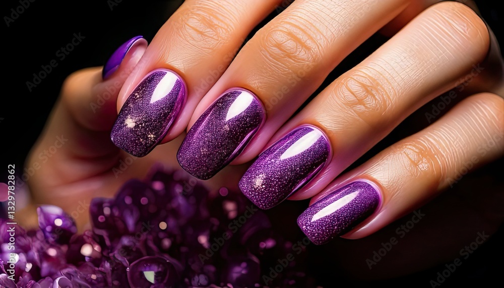 Glossy white manicure on neatly shaped nails, exuding elegance and refined style Glossy white manicure on neatly shaped nails, exuding elegance and refined style