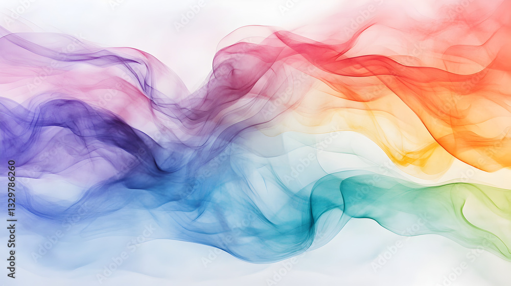smoke waves in a mesmerizing blend of red blue green and purple hues smoke waves in a mesmerizing blend of red blue green and purple hues