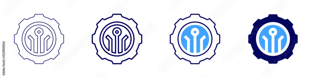 Technology icon in 4 different styles. Thin Line, Line, Bold Line, Duotone. Duotone style. Editable stroke Technology icon in 4 different styles. Thin Line, Line, Bold Line, Duotone. Duotone style. Editable stroke