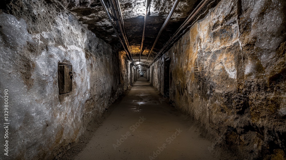 Adventure through abandoned underground tunnels urban exploration photography in mysterious environments Adventure through abandoned underground tunnels urban exploration photography in mysterious environments