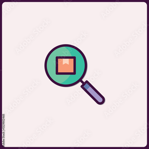 Magnifying glass focused on package discovery and analytical search