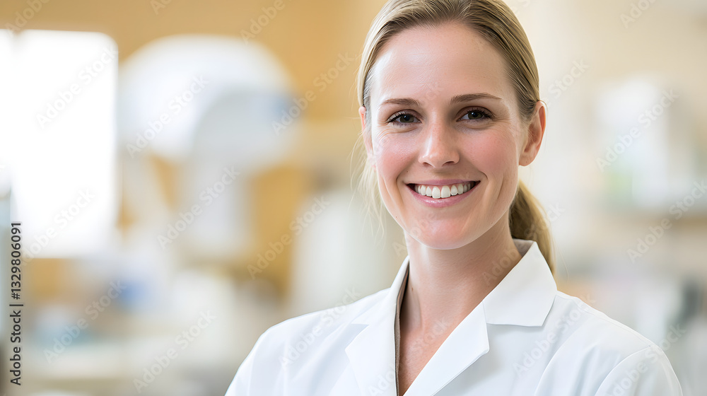 Smiling veterinarian in a white coat with a gentle expression, symbolizing care and compassion for animals in a professional setting.
Smiling veterinarian in a white coat with a gentle expression, symbolizing care and compassion for animals in a professional setting.