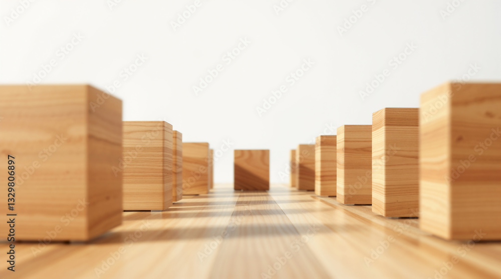 Geometric Cubes – Modern Abstract Design Geometric Cubes – Modern Abstract Design