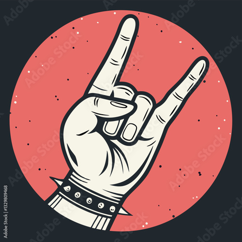Rock and Roll Hand Sign T-Shirt Design -  "Devil Horns" Gesture Graphic Tee for Music Lovers