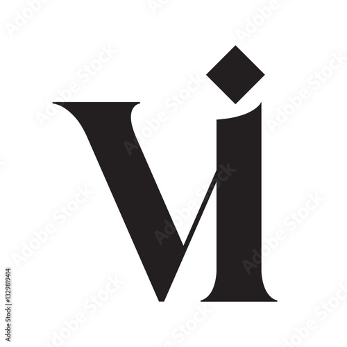 Free Download VI or IV Abstract Letters Logo Design Monogram. 標誌設計, ロゴデザイン, Diseño de logotipo - GFXLoad