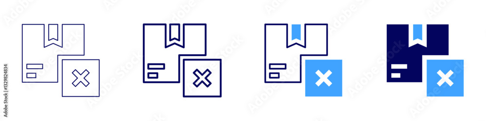 Robotic fulfillment icon in 4 different styles. Thin Line, Line, Bold Line, Duotone. Duotone style. Editable stroke Robotic fulfillment icon in 4 different styles. Thin Line, Line, Bold Line, Duotone. Duotone style. Editable stroke