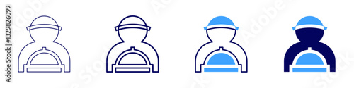 Shipping protection icon in 4 different styles. Thin Line, Line, Bold Line, Duotone. Duotone style. Editable stroke