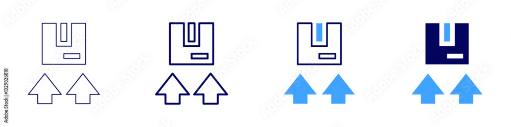 Warehouse automation icon in 4 different styles. Thin Line, Line, Bold Line, Duotone. Duotone style. Editable stroke Warehouse automation icon in 4 different styles. Thin Line, Line, Bold Line, Duotone. Duotone style. Editable stroke