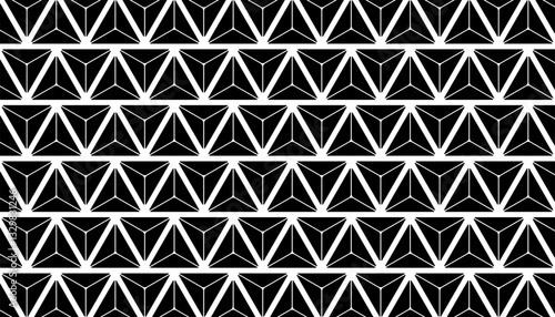 Black and white seamless geometric pattern for sporty background and design element. Vector Format Illustration 