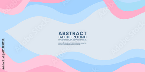 Modern Abstract Fluid Waves in Soft Pastel. Colors Perfect for Web and Graphic Design