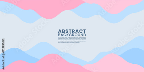 Modern Abstract Fluid Waves in Soft Pastel. Colors Perfect for Web and Graphic Design