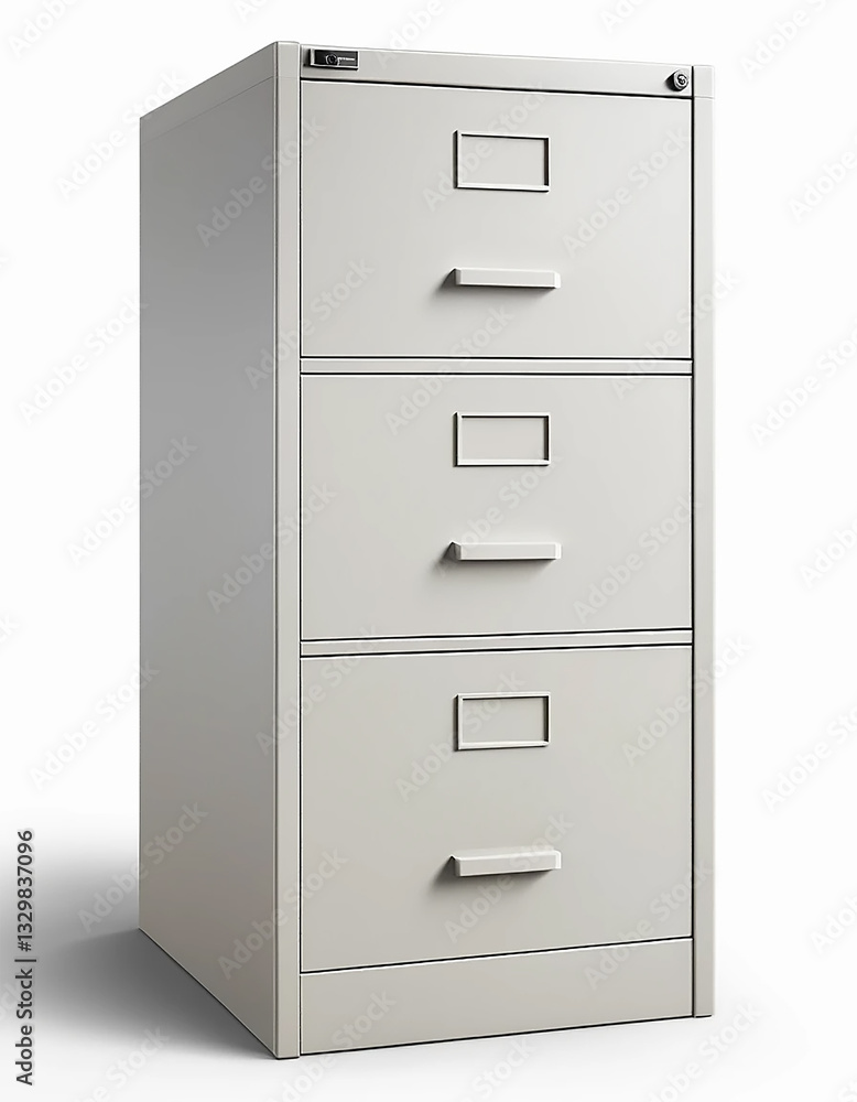 Sleek Simplicity: A Beautiful File Cabinet on a Minimalist Background Sleek Simplicity: A Beautiful File Cabinet on a Minimalist Background