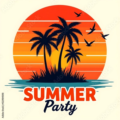 Wallpaper Mural summer holiday Vectors Torontodigital.ca