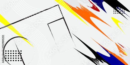 Colorful sport background for olympic international tournament in Paris france 2024. Abstract wave geometric color background with sport athletic style