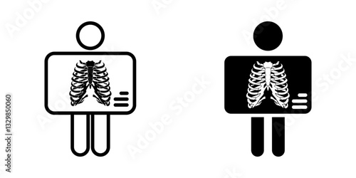 x ray icon set. for mobile concept and web design on white background