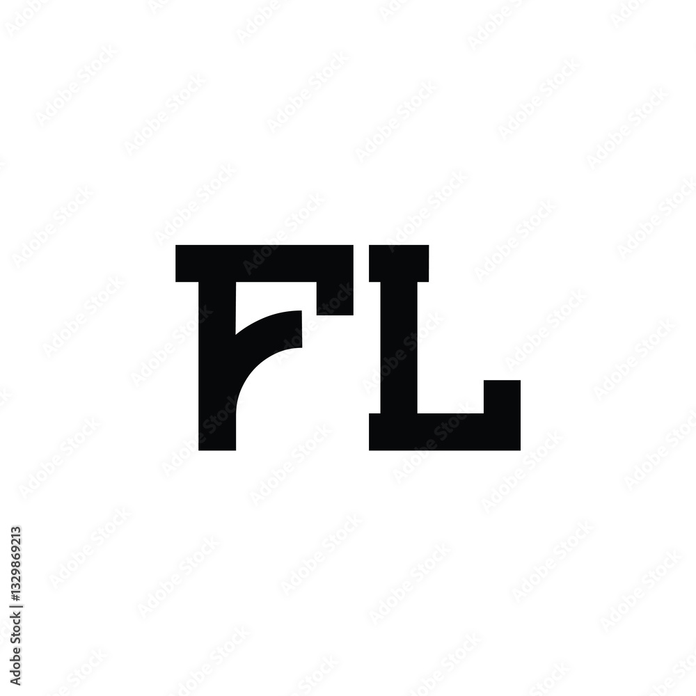 FL monogram logo design letter text name symbol monochrome logotype alphabet character simple logo FL monogram logo design letter text name symbol monochrome logotype alphabet character simple logo
