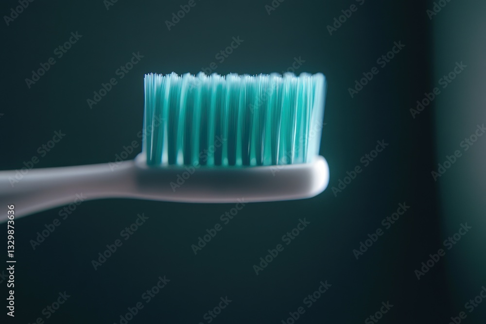 Close-up of a toothbrush head Close-up of a toothbrush head