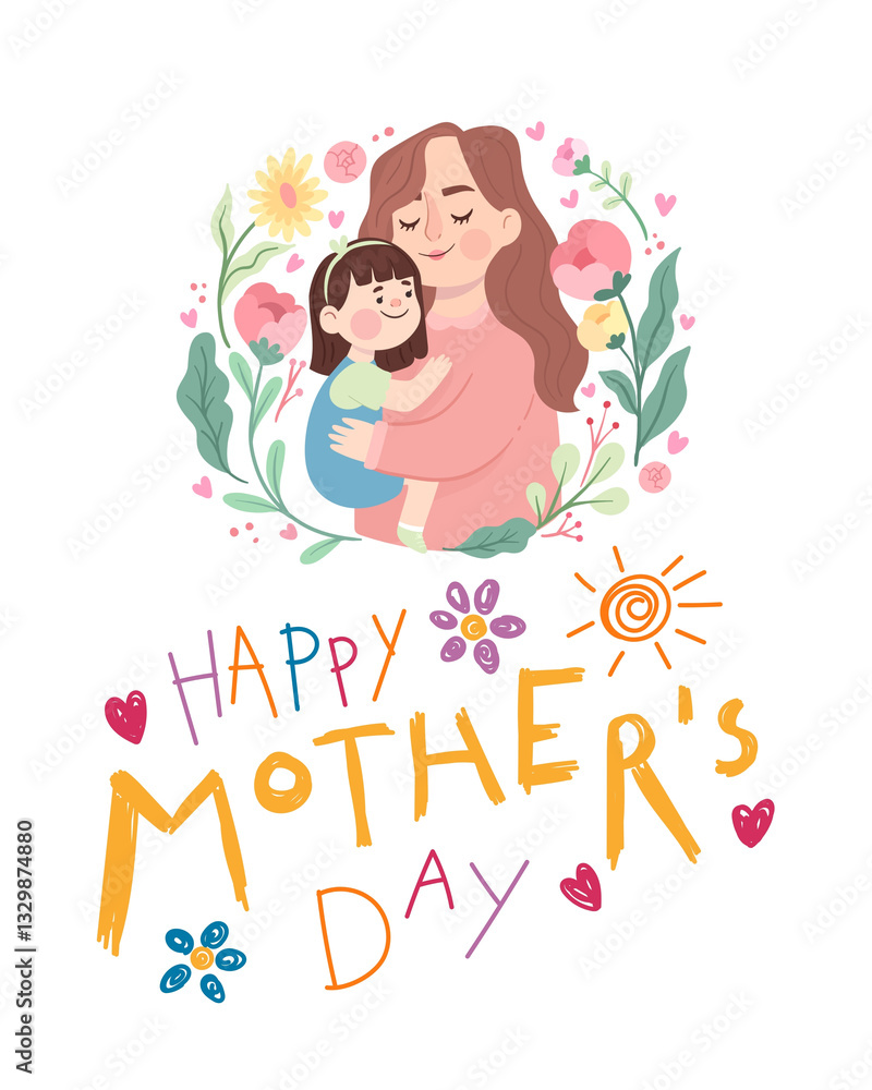 Fototapeta premium happy mother’s day 