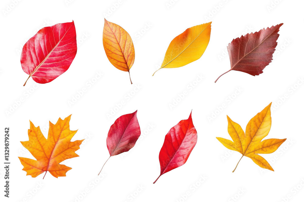 Obraz premium Colorful Autumn Leaves Showcase Vibrant Fall Colors and Seasonal Change.