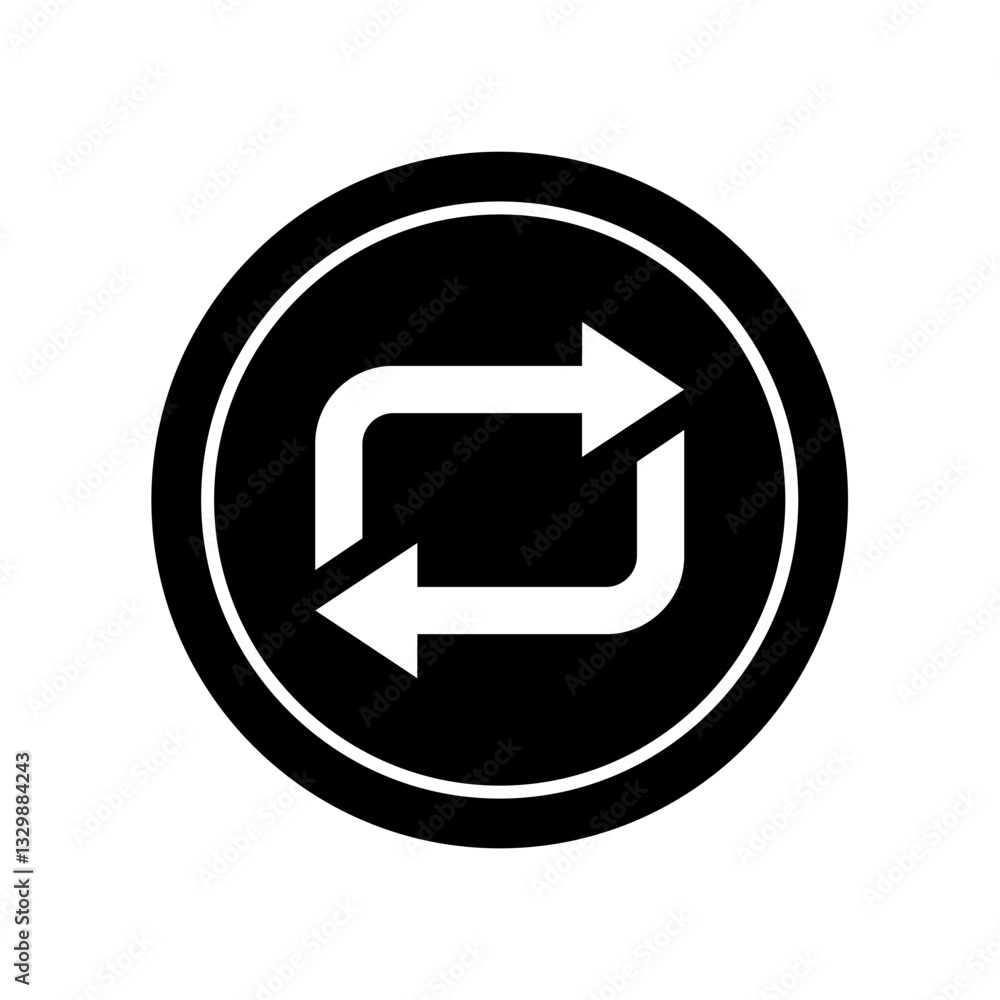 Icon a exchange, isolated against a clean background. Icon a exchange, isolated against a clean background.