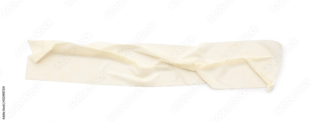 Obraz premium Strip of masking tape isolated on white, top view