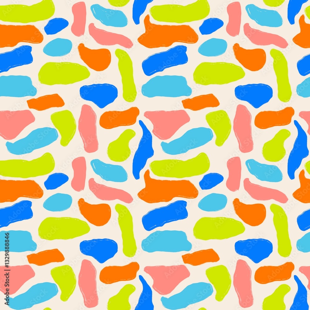 seamless color pattern with abstract elements seamless color pattern with abstract elements