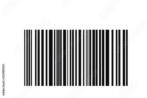 Barcode isolated on white background. Code stripes sticker. Barcode labels, customers qr code.