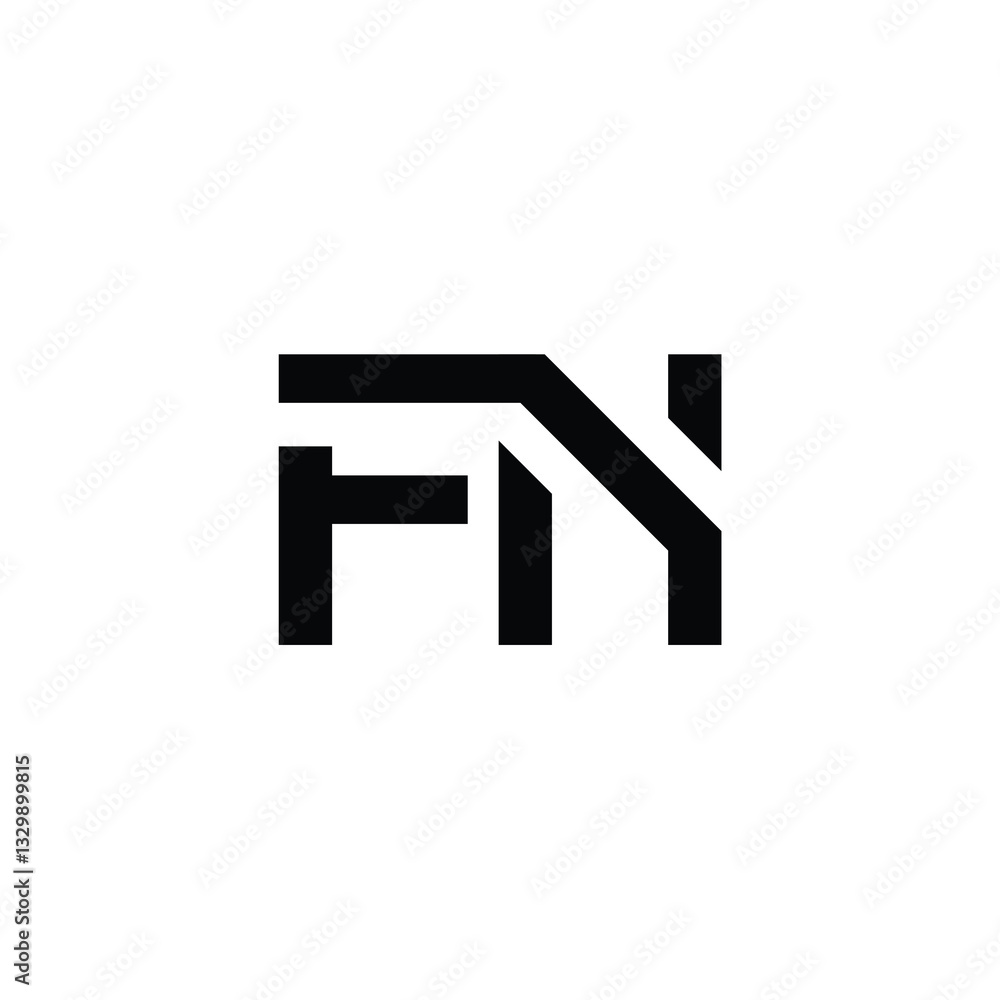 FN monogram logo design letter text name symbol monochrome logotype alphabet character simple logo FN monogram logo design letter text name symbol monochrome logotype alphabet character simple logo