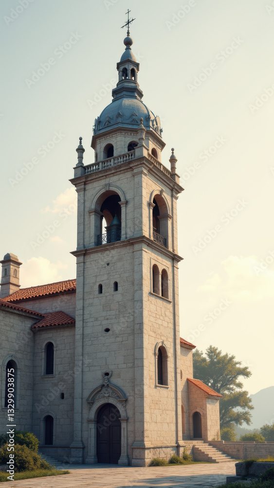 Traditional church with ornate architecture. Traditional church with ornate architecture.
