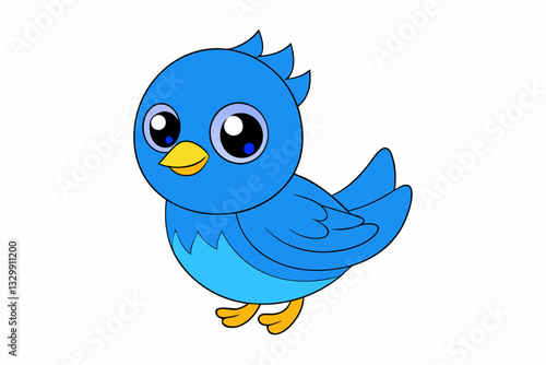 Wallpaper Mural blue bird with a sign Torontodigital.ca