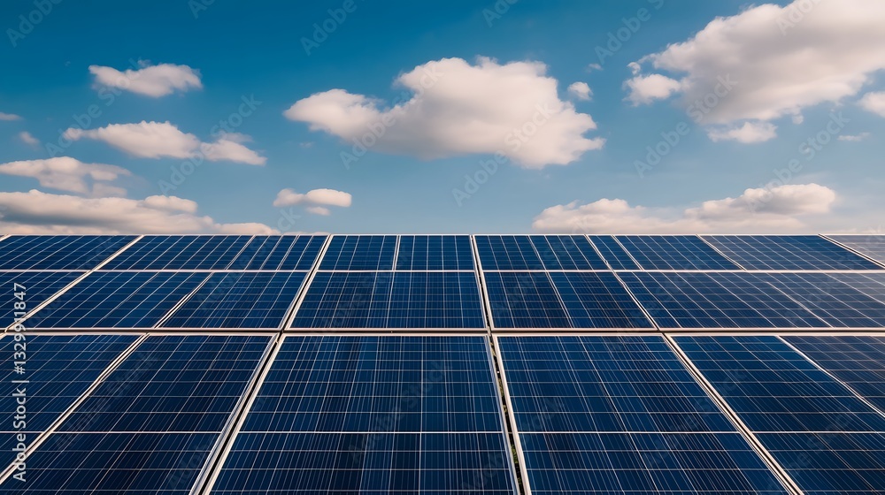 Abstract Digital Renewable Energy Technology Concept with Solar Panels Abstract Digital Renewable Energy Technology Concept with Solar Panels