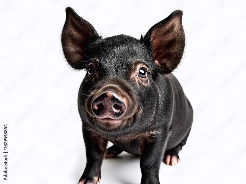 Fototapeta premium Black Piglet