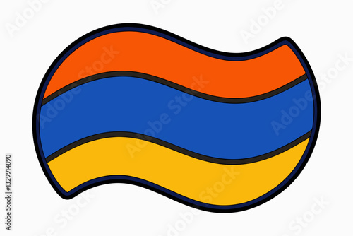 flag of ukraine vector