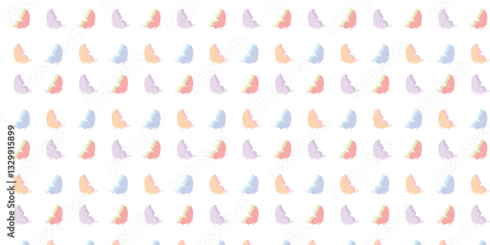 seamless butterfly pattern design with pastel colors seamless butterfly pattern design with pastel colors