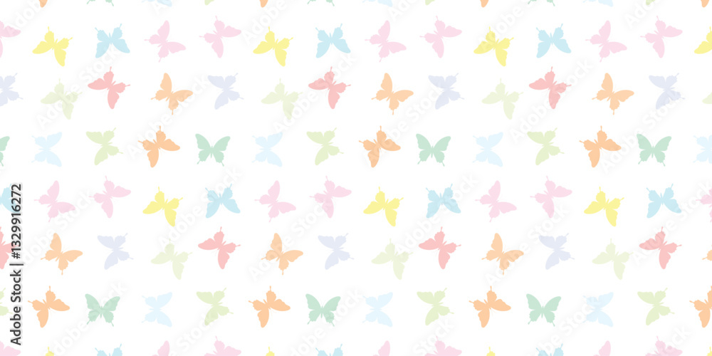 seamless butterfly pattern design with pastel colors seamless butterfly pattern design with pastel colors