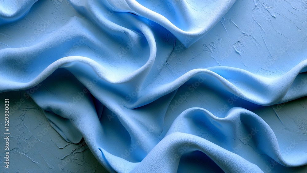 Obraz premium Serene soft light blue textured abstract background