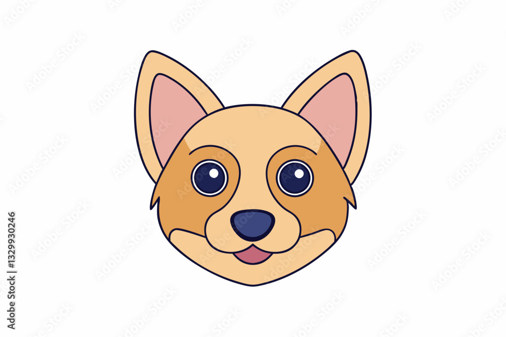 A Cute animal vector art in illustration on a white Background A Cute animal vector art in illustration on a white Background